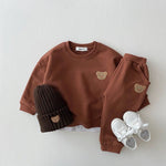 Kids Baby Hooded Tracksuit Set